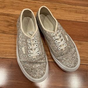 Silvery glitter Vans